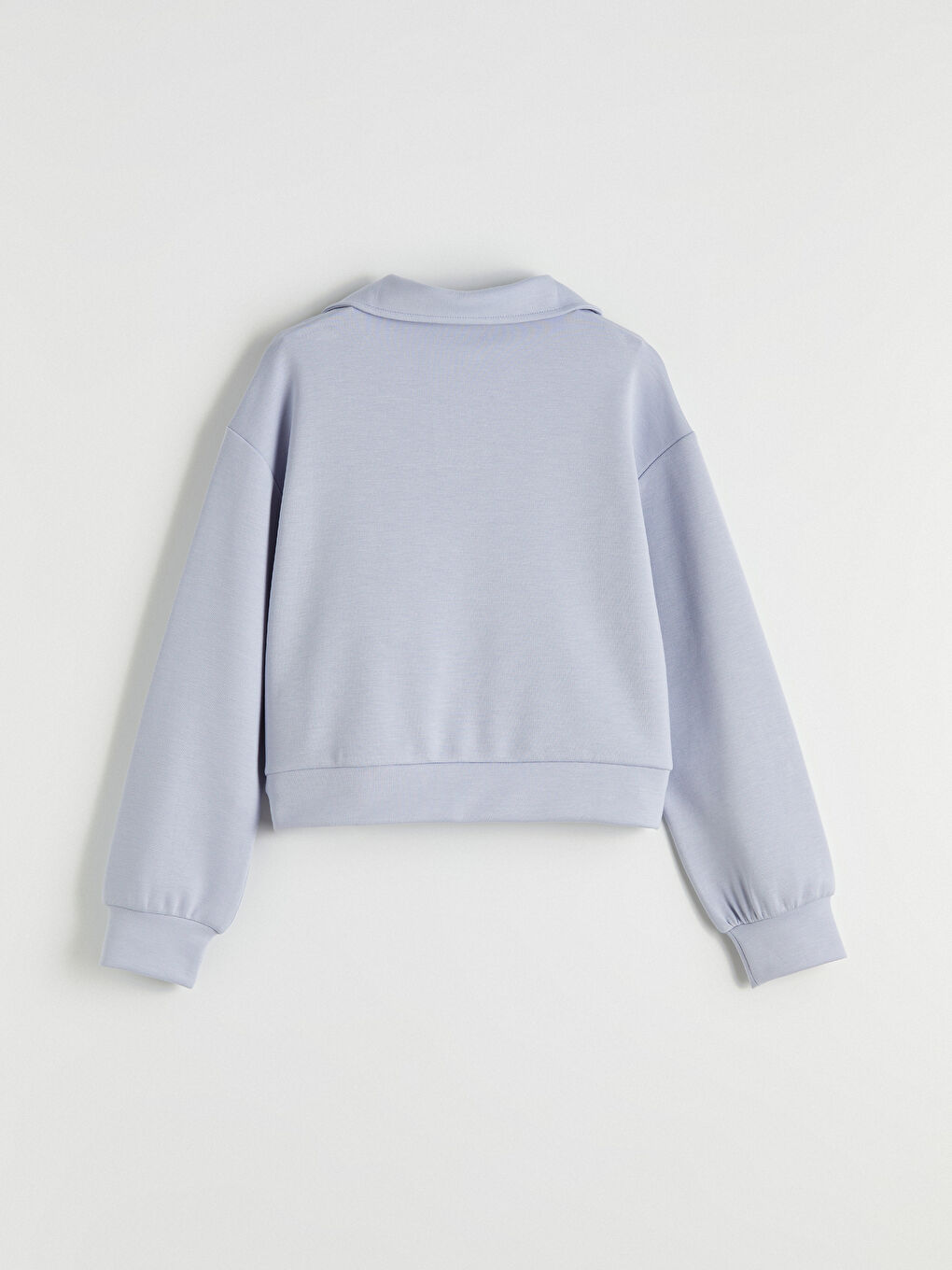 Lila Polo Yaka Kız Çocuk Soft Touch Sweatshirt ve Eşofman Altı-3