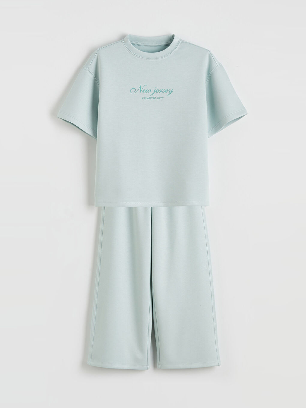 Printed Girls' Tee and Trousers.