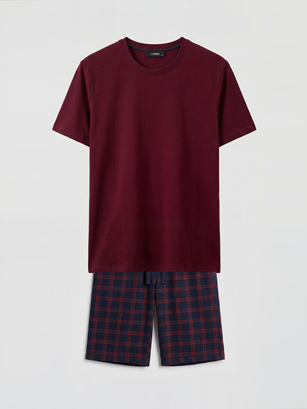Man BORDEAUX Shortie Pyjama Set