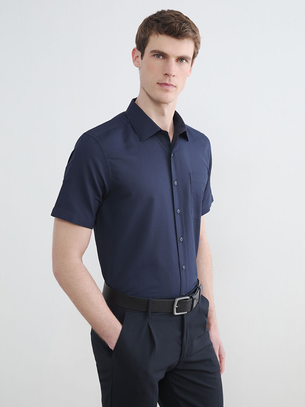 Regular Fit Patterned Men's Shirt