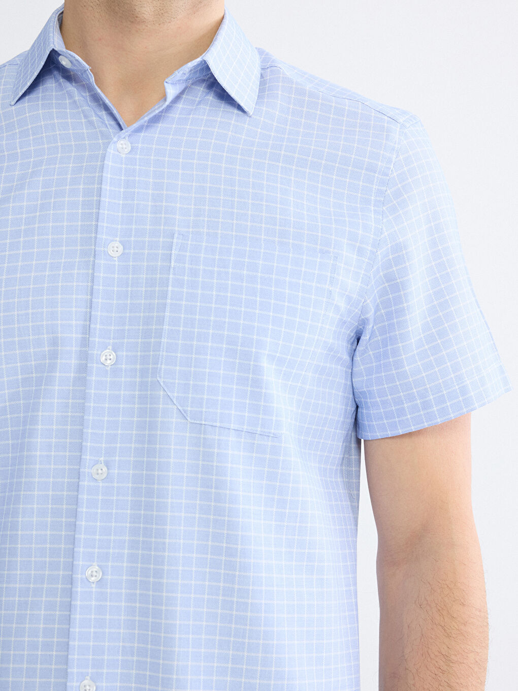 Mavi Regular Fit Ekose Erkek Gömlek-2
