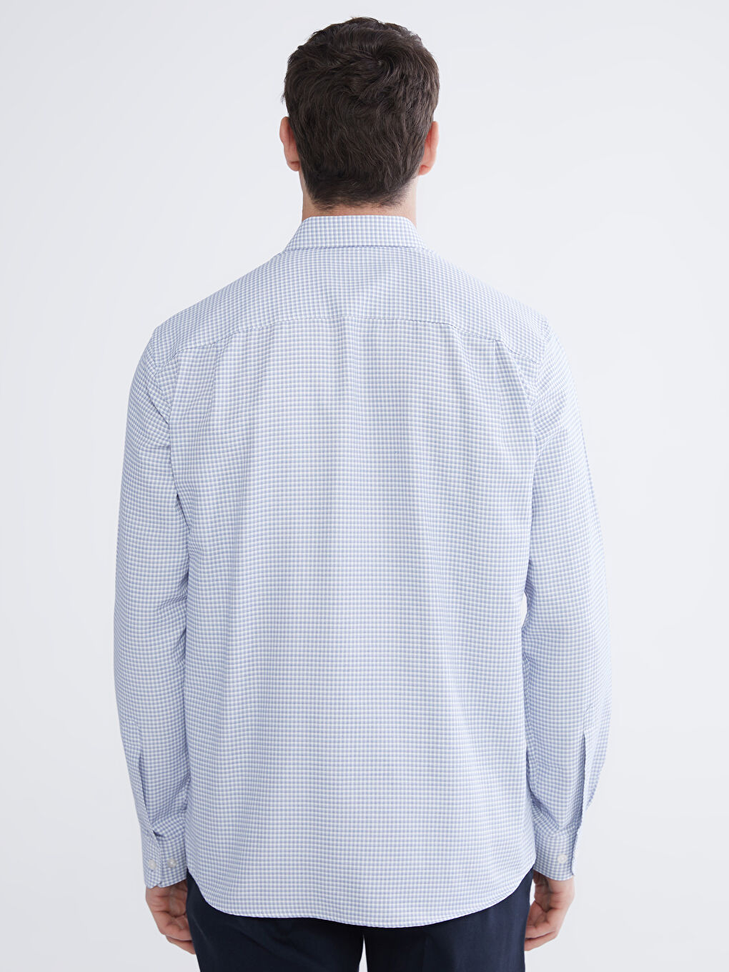 Mavi Regular Fit Ekose Erkek Gömlek-6