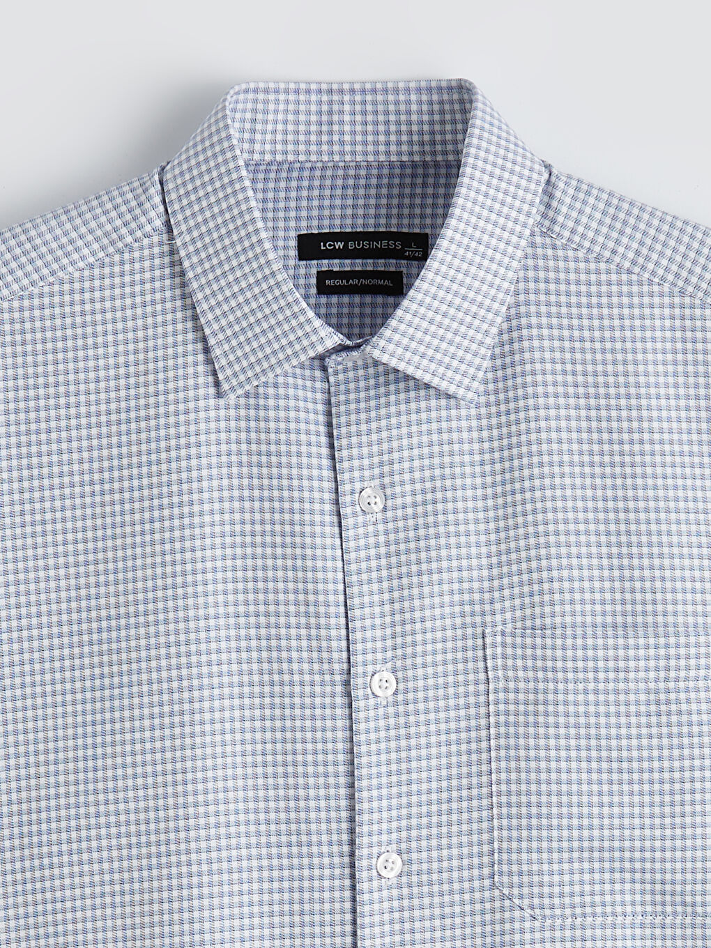 Mavi Regular Fit Ekose Erkek Gömlek-1