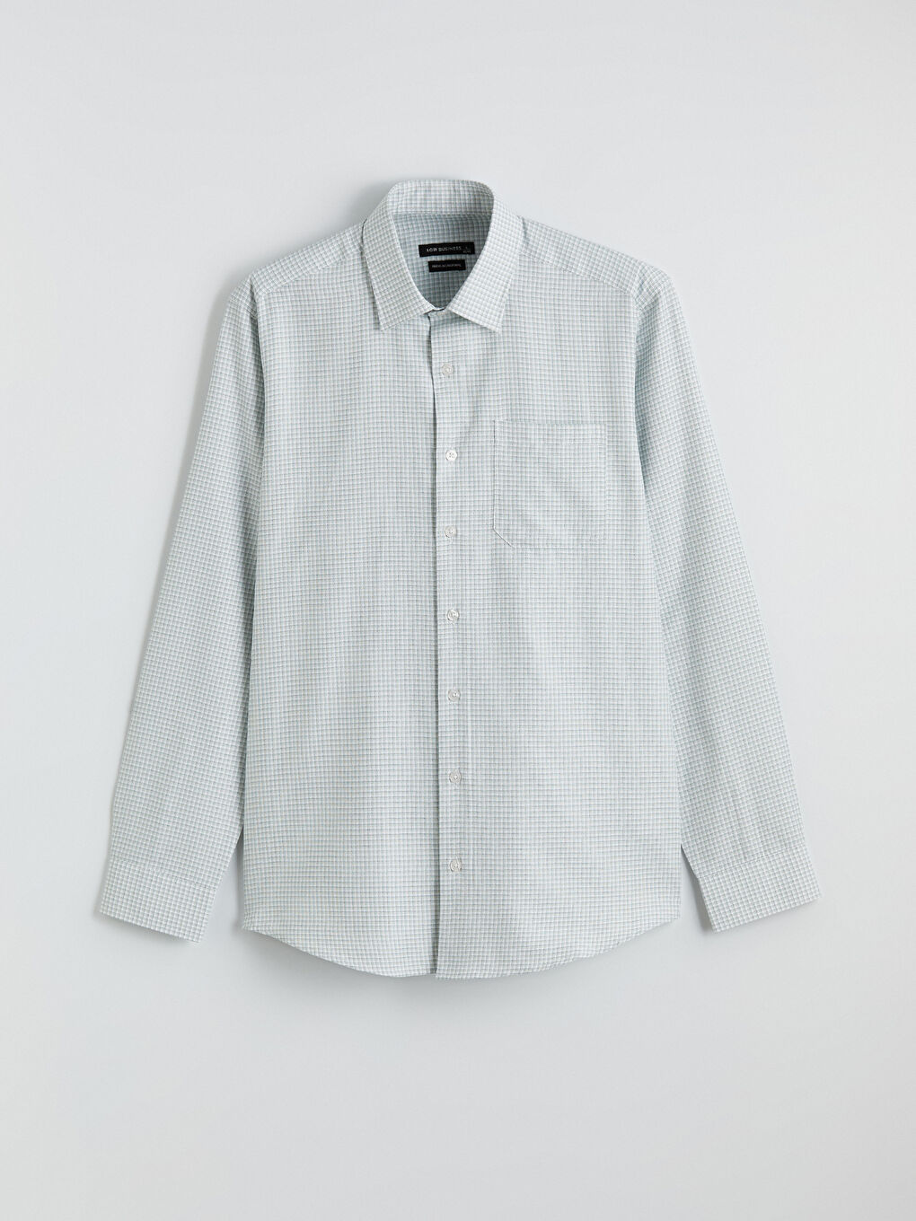 Yeşil Ekose Desenli Regular Fit Erkek Gömlek