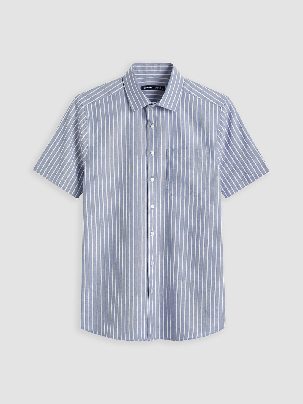 Mavi Regular Fit Çizgili Erkek Gömlek	-4