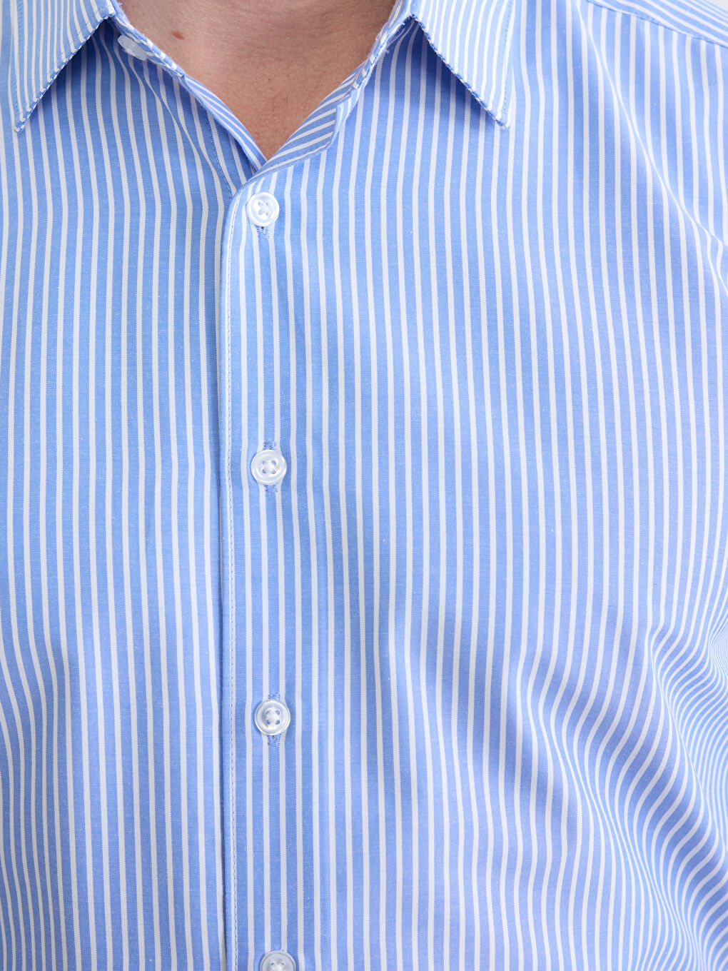 Риза с редовна кройка на райета за мъже-2