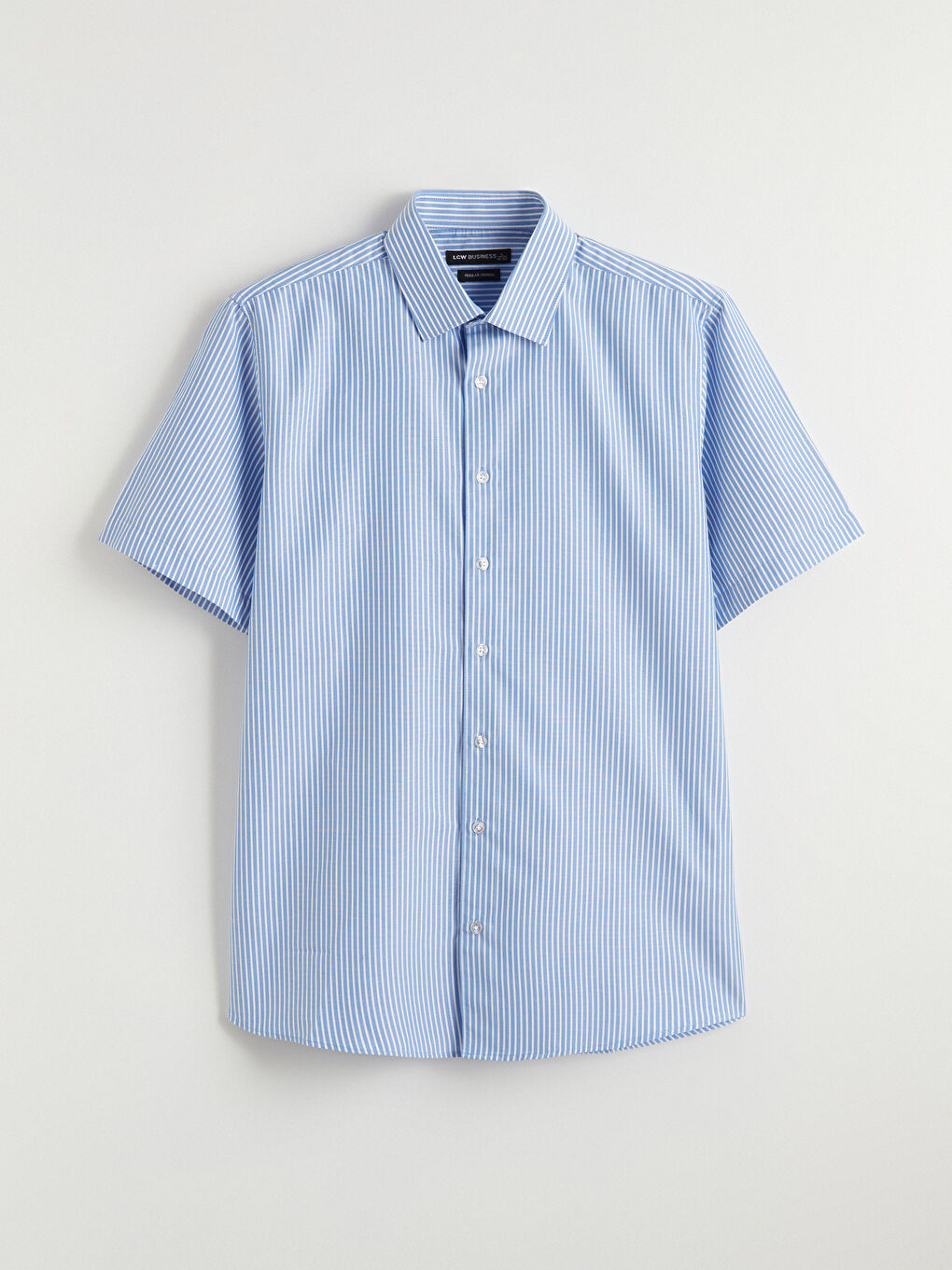 Риза с редовна кройка на райета за мъже-4