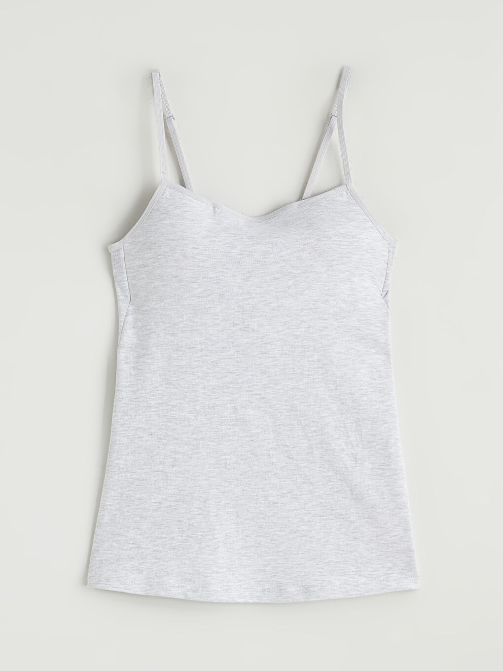 Gri U Yaka Askılı Kadın Kaplı Atlet-4