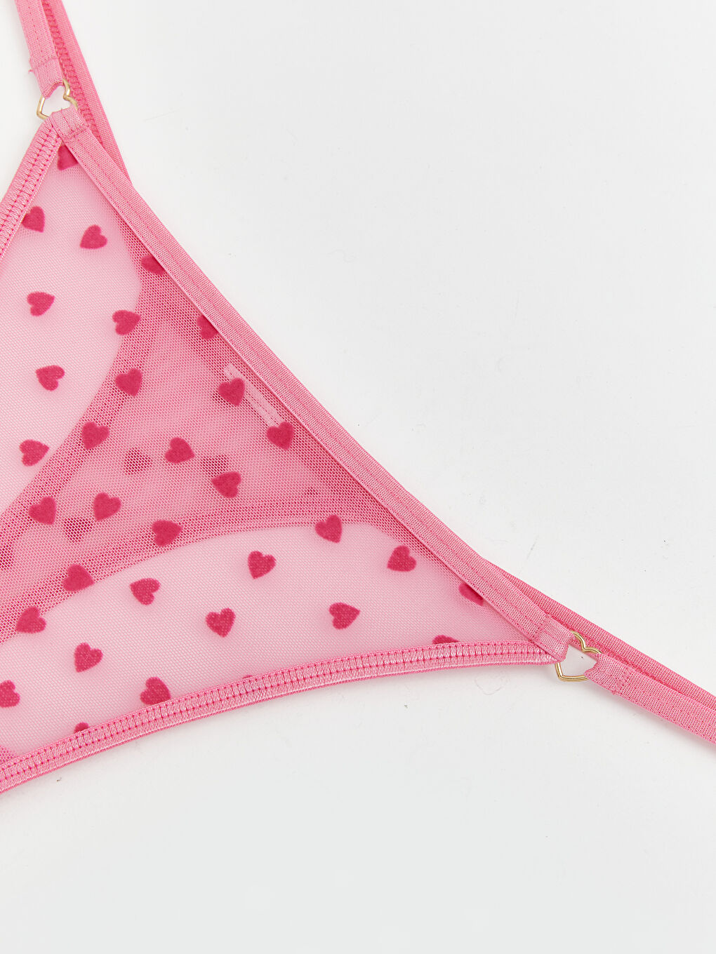 Pembe Kalp Desenli Tanga Külot-2