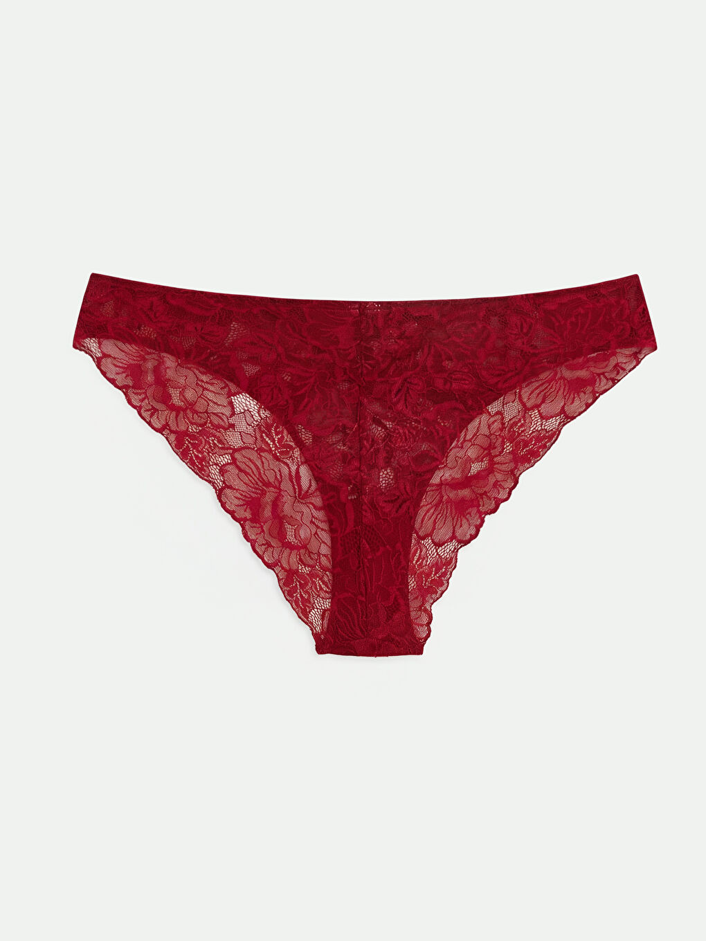 Bordo Dantelli Bikini Külot-1