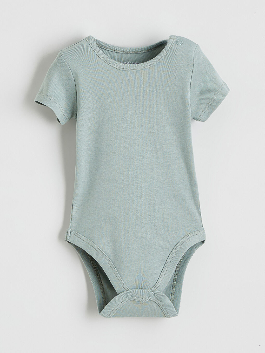 طقم بودي سوت قطعتين بنقشة مع كباسات إغلاق للأولاد الصغيرين.-4