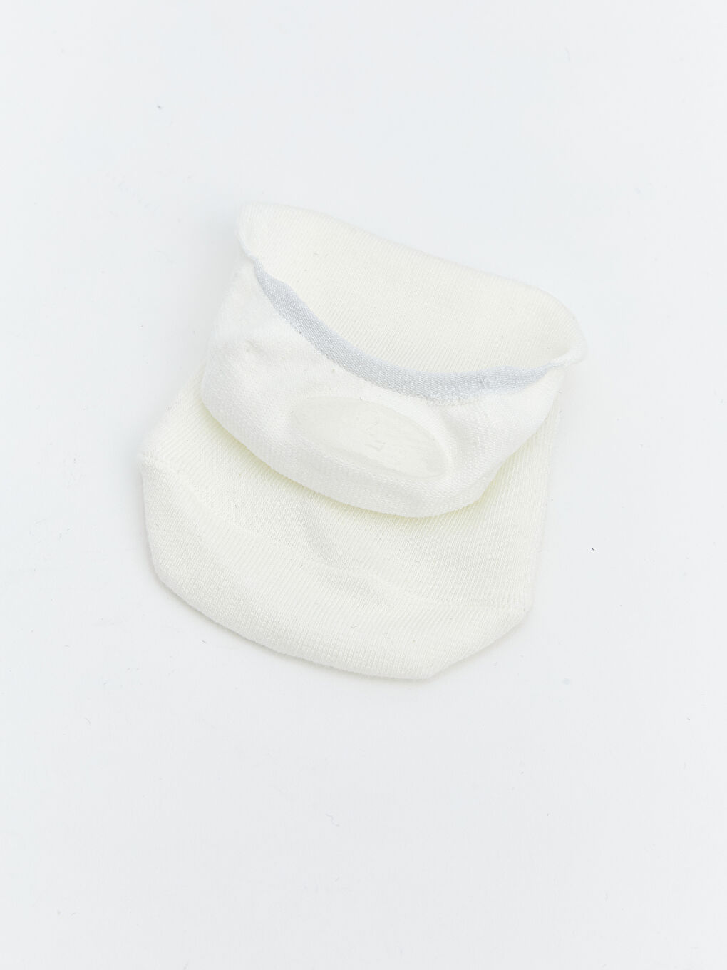 Ekru Kaymaz Topuk Kadın Babet Çorap 5'li-2