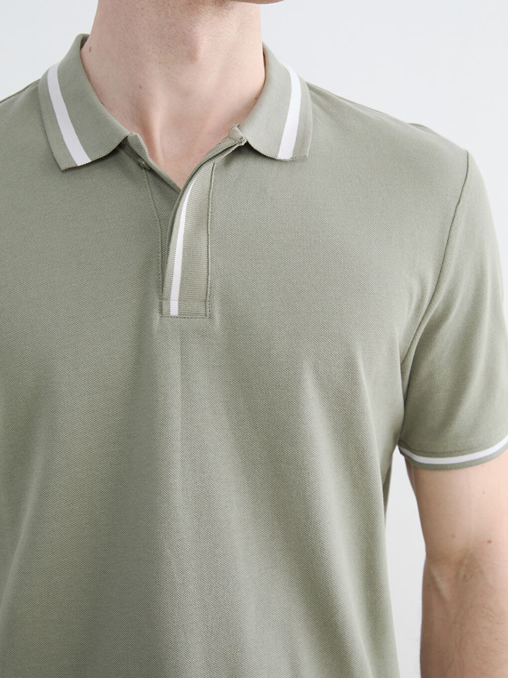 Polo Collar Pique Men's T-Shirt-2