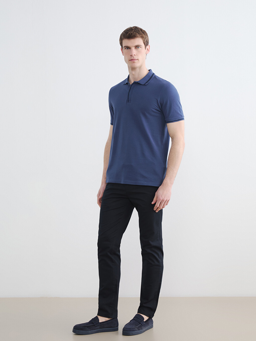 Polo Collar Pique Men's T-Shirt-1