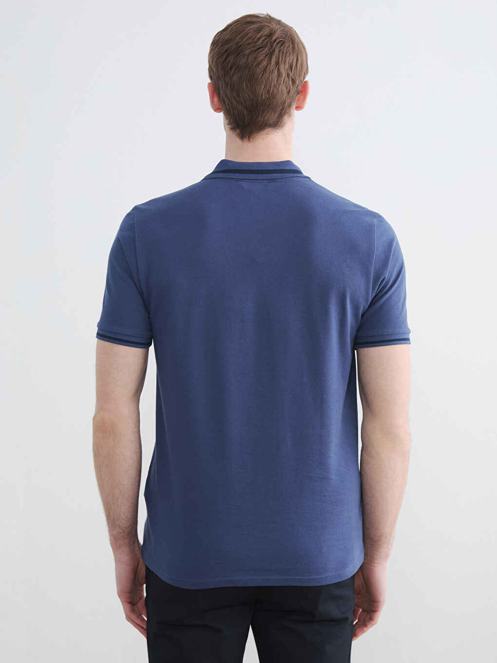 Polo Collar Pique Men's T-Shirt-3