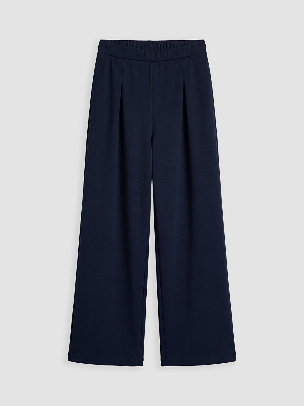 Lacivert Geniş Paça Pileli Kız Çocuk Eşofman Altı