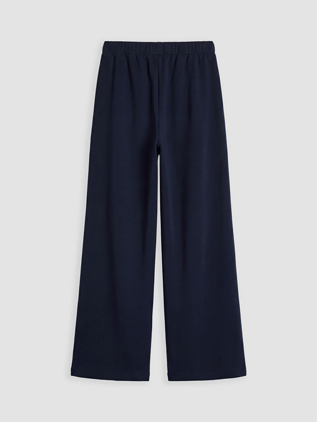 Lacivert Geniş Paça Pileli Kız Çocuk Eşofman Altı-1