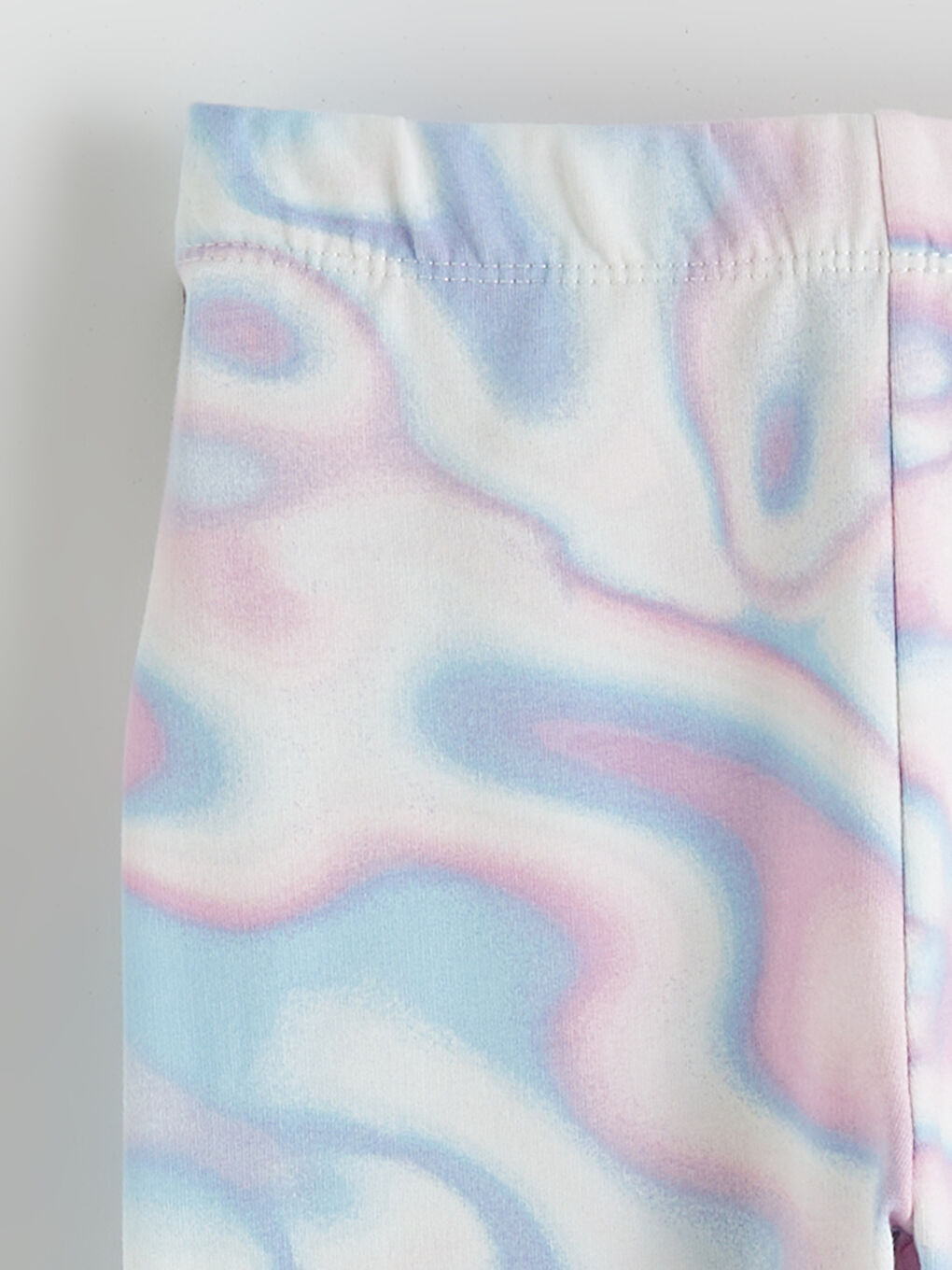 Karışık Beli Lastikli Batik Desenli Kız Çocuk Uzun Tayt-1