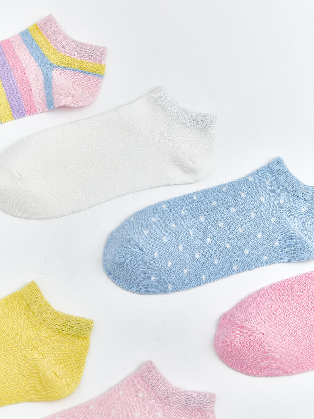 Karışık Kız Çocuk Patik Çorap 7'li-1