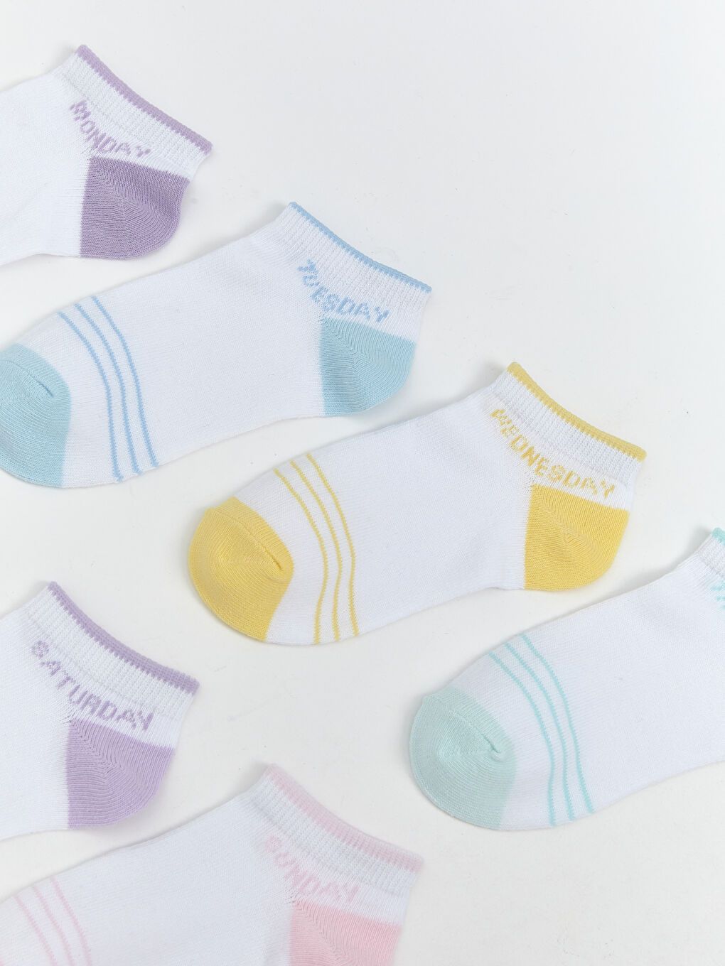 Girl WHITE Trainer Socks-1