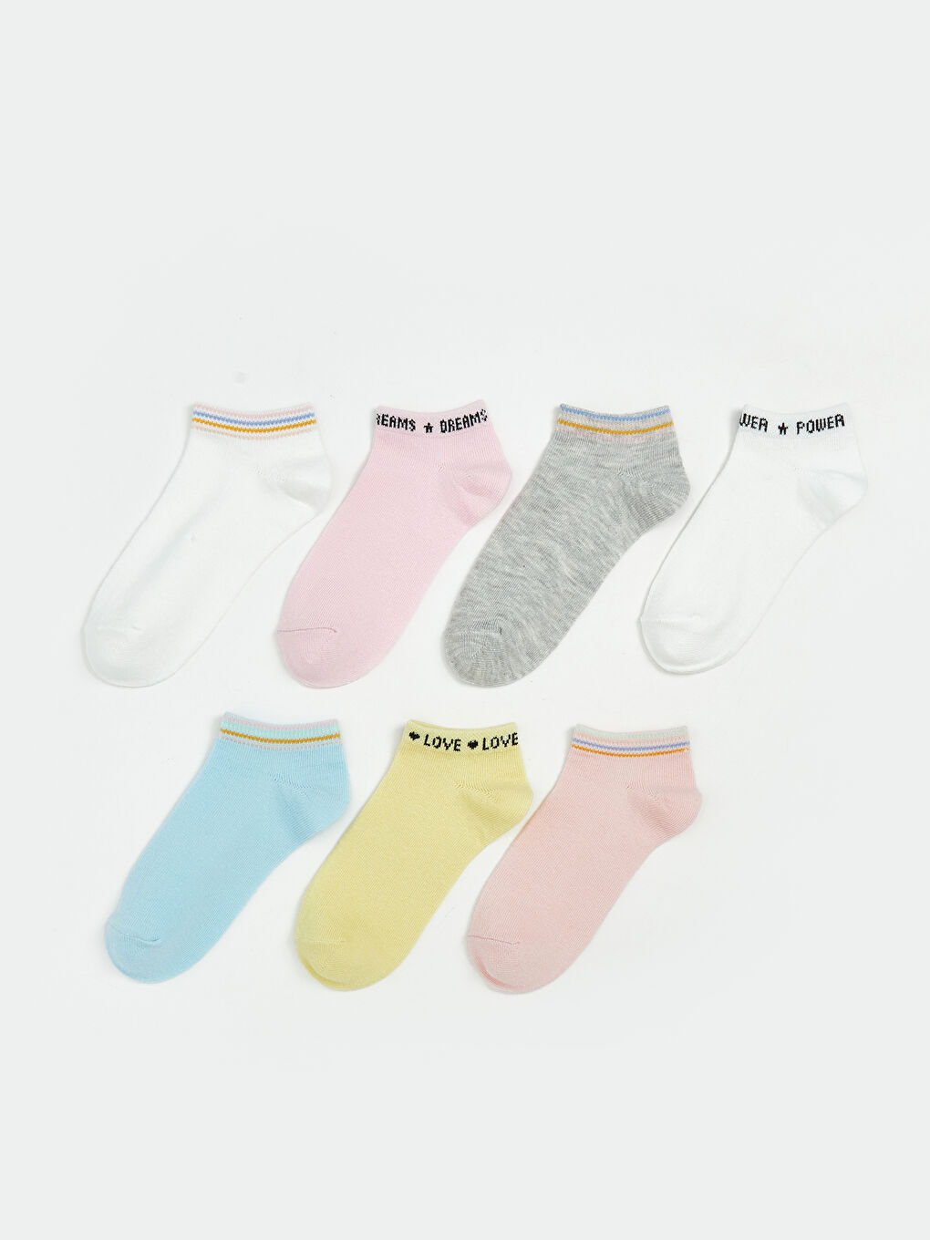 Girl ECRU Trainer Socks