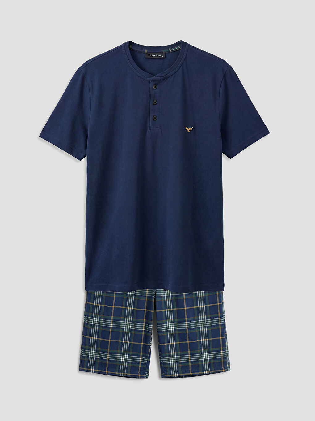 Plaid Men's Shortie Pyjama Set