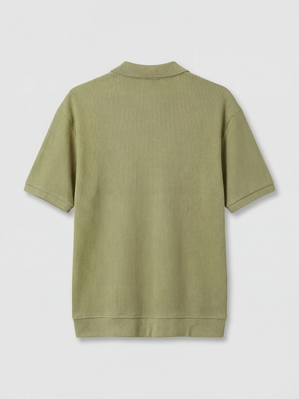 Yeşil Polo Yaka Erkek Tişört-1