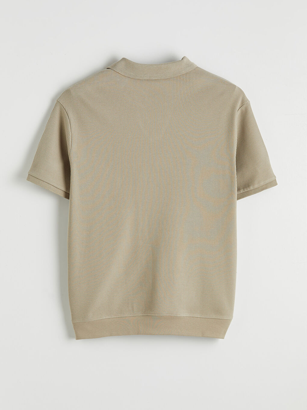 Bej Polo Yaka Erkek Tişört-1