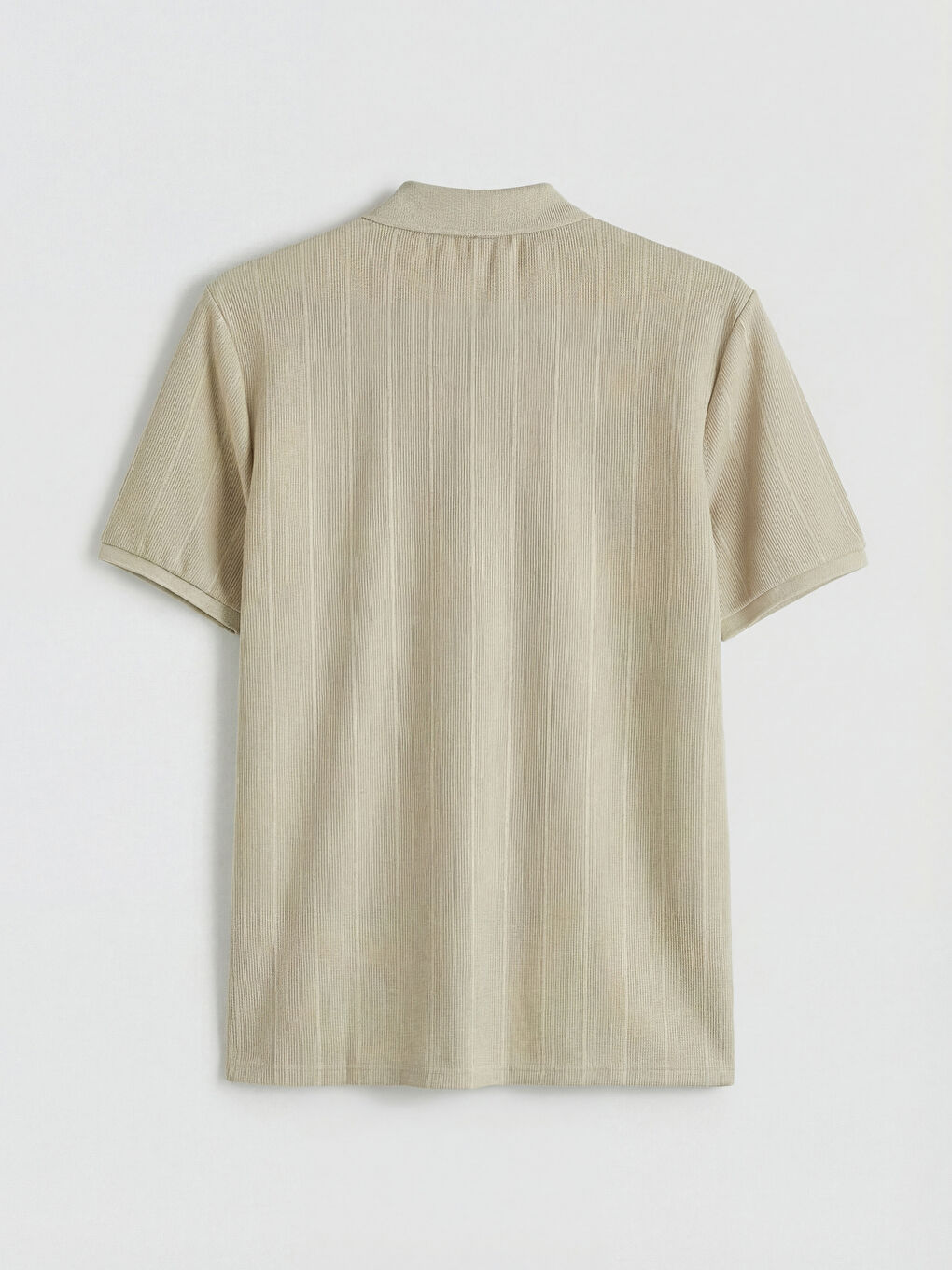 Gri Polo Yaka Erkek Tişört-1