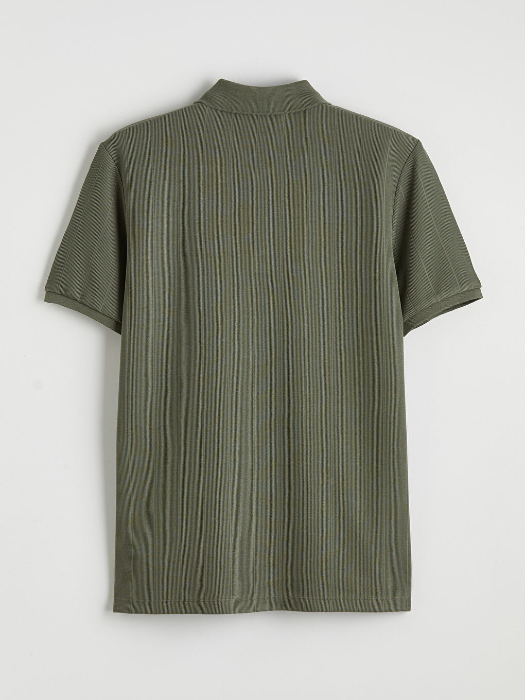 Haki Polo Yaka Erkek Tişört-1