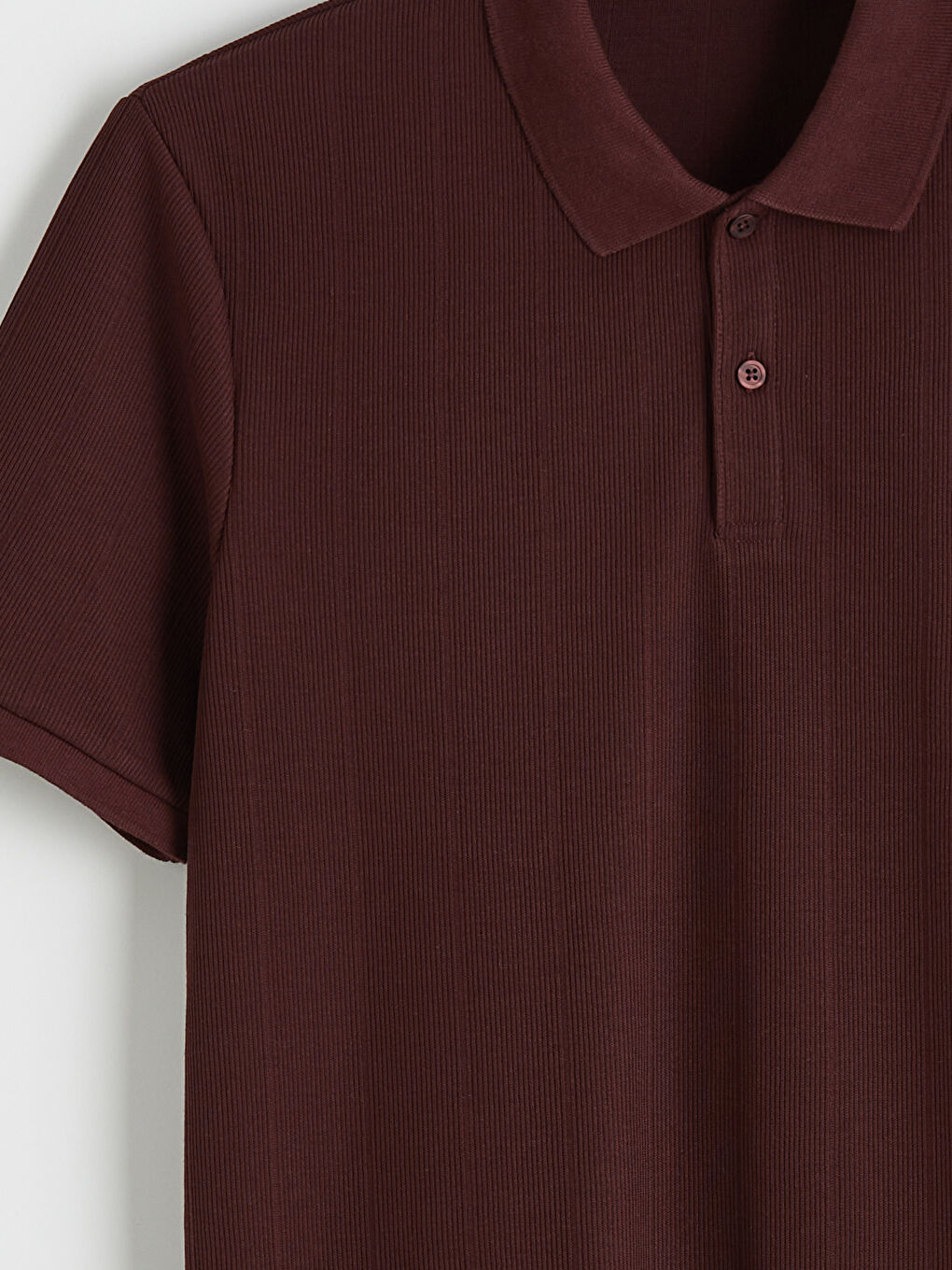 Bordo Polo Yaka Erkek Tişört-1
