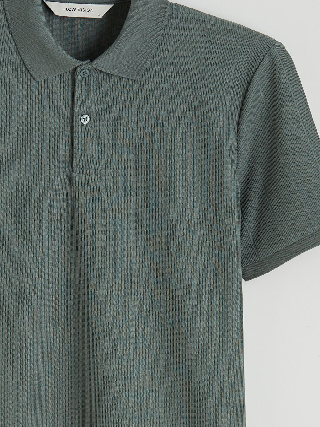 Yeşil Polo Yaka Erkek Tişört-1