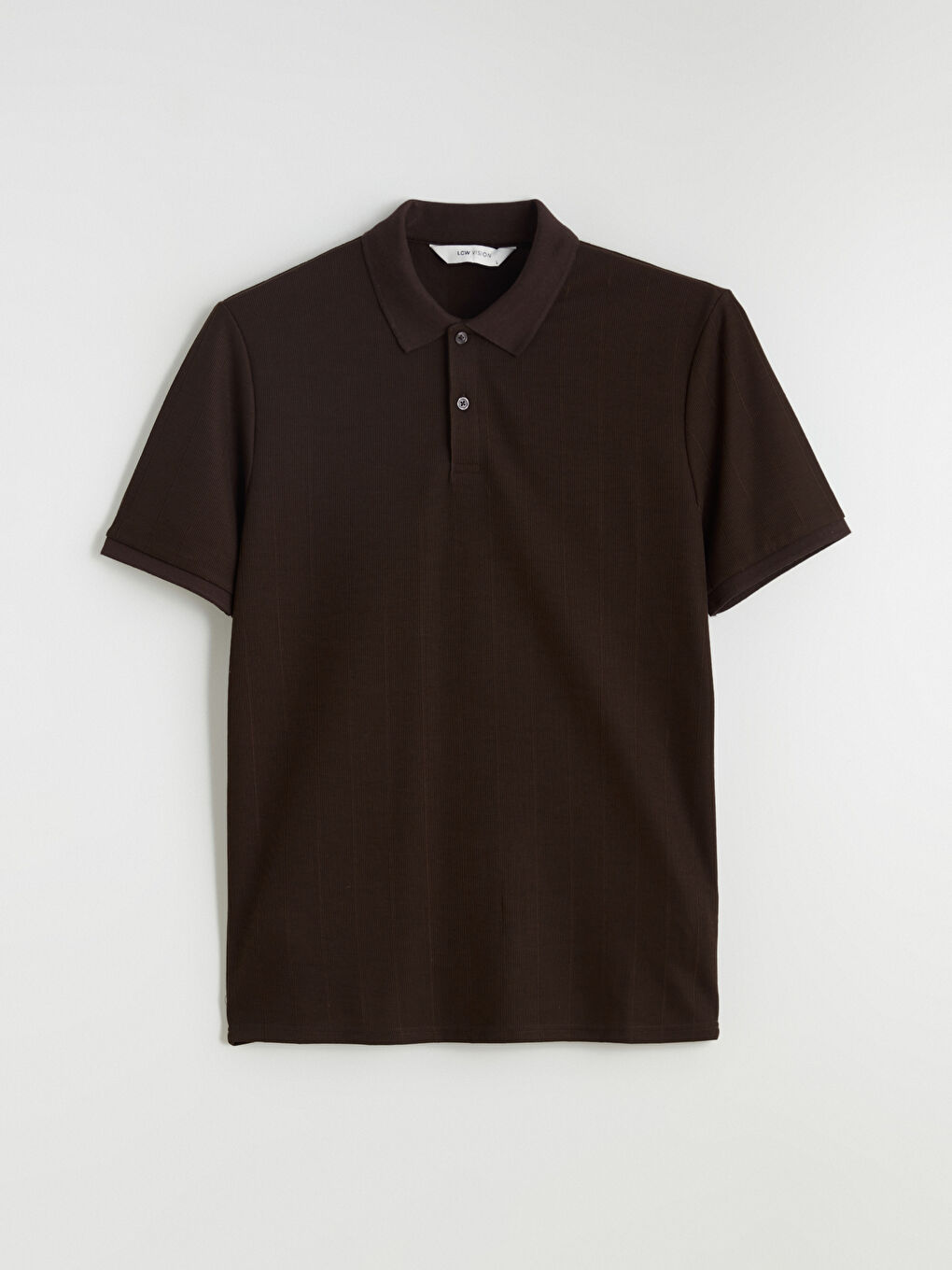 Kahverengi Polo Yaka Erkek Tişört-4