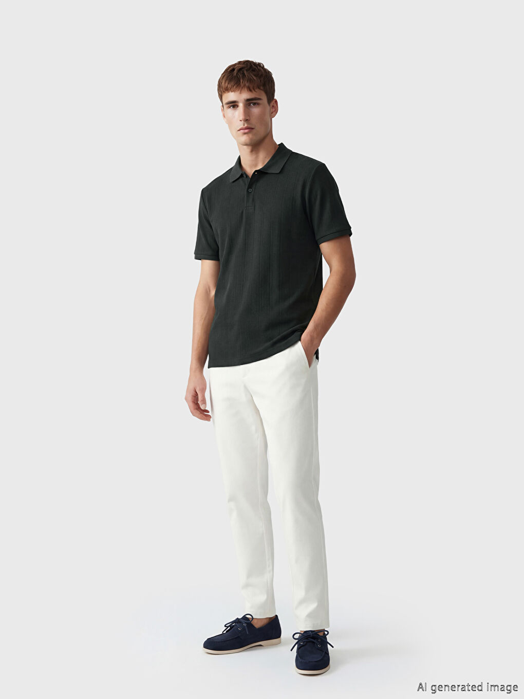 Polo Collar Men's T-Shirt-1