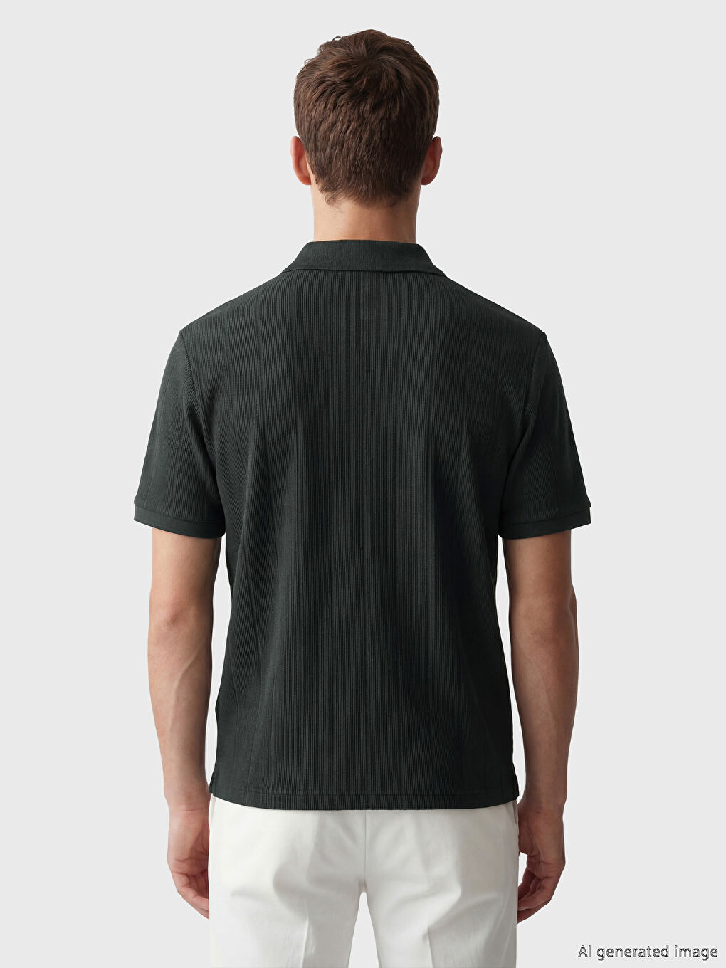 Polo Collar Men's T-Shirt-3