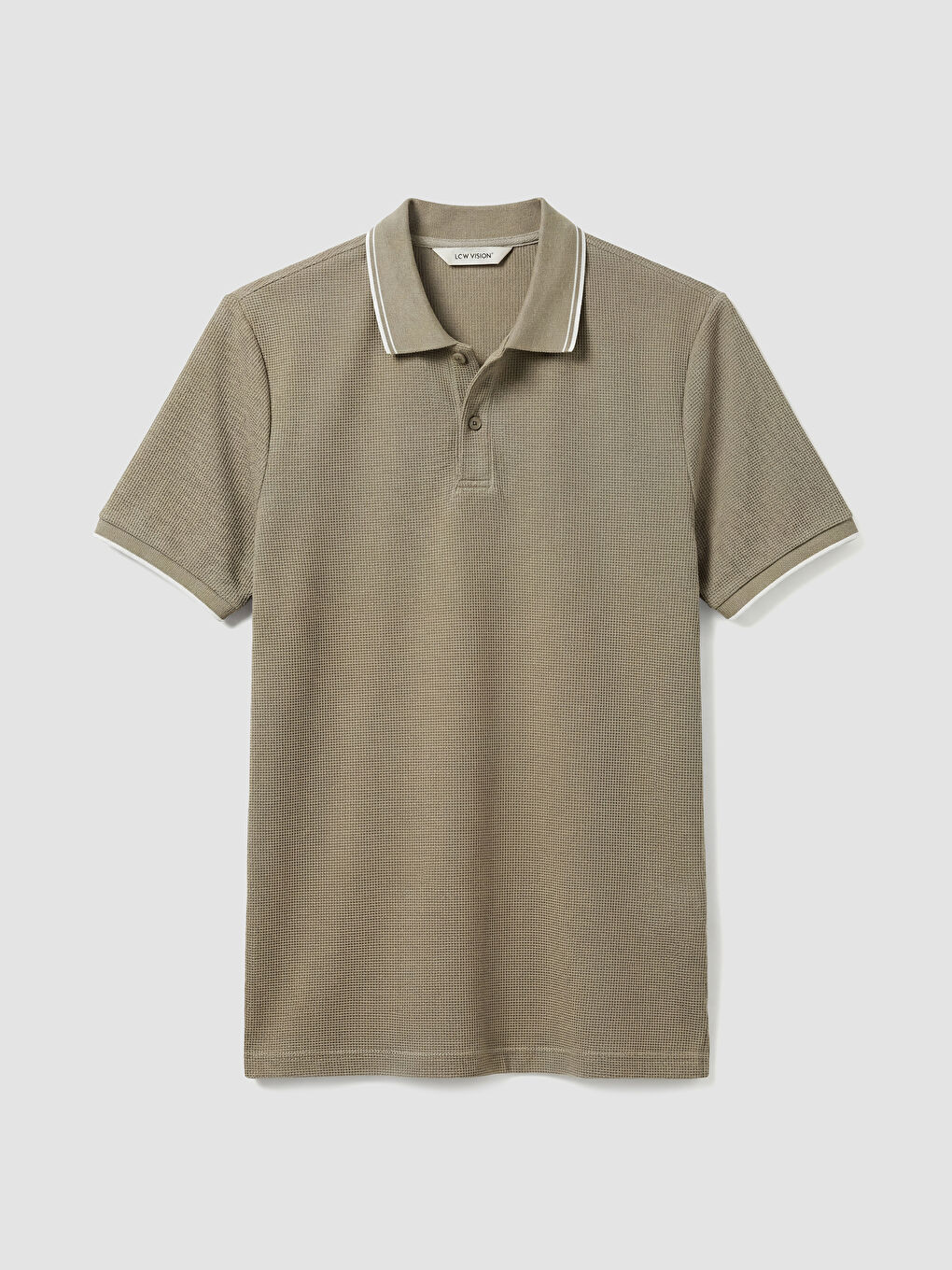 Bej Polo Yaka Erkek Tişört