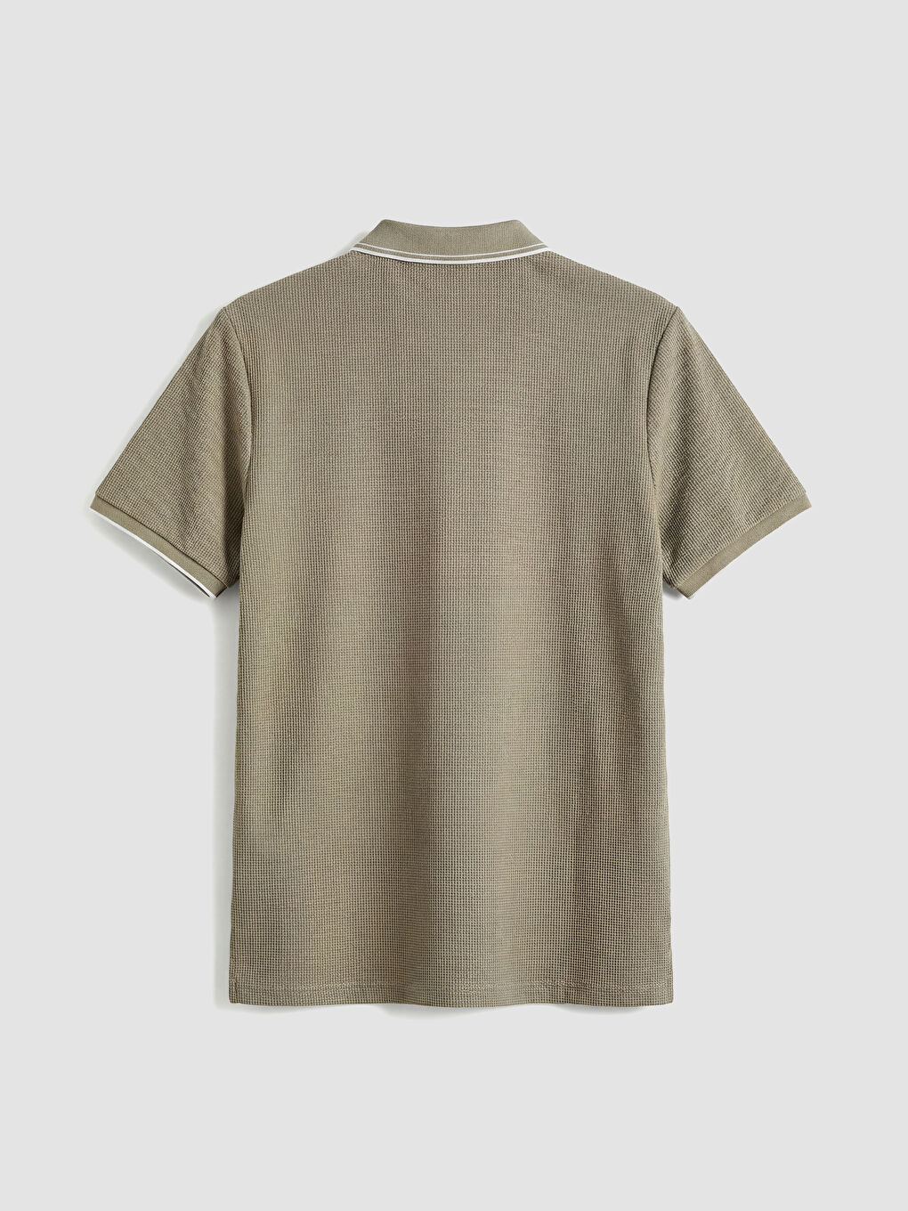 Bej Polo Yaka Erkek Tişört-1