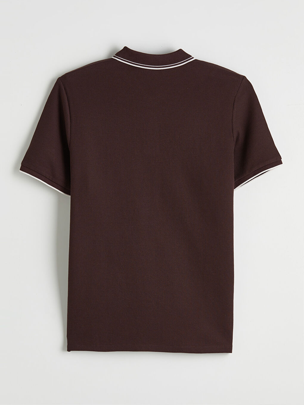 Kahverengi Polo Yaka Erkek Tişört-1