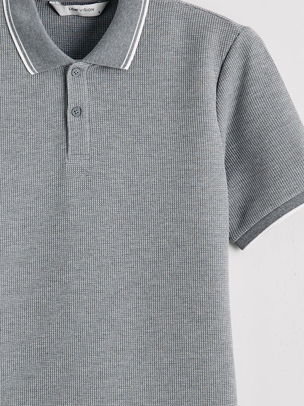 Gri Polo Yaka Erkek Tişört-6