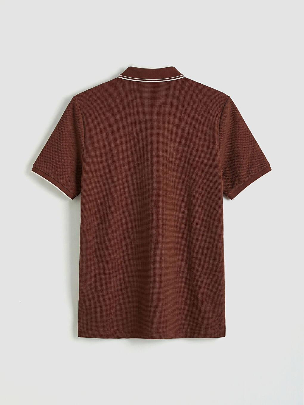 Kahverengi Polo Yaka Erkek Tişört-1