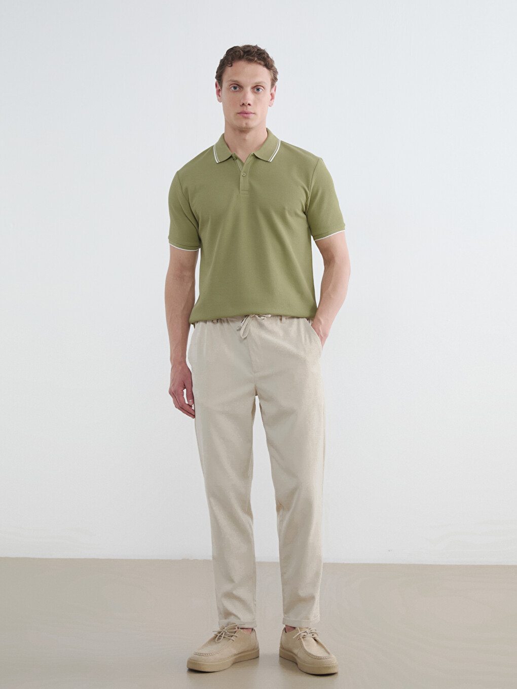 Polo Collar Men's T-shirt-1