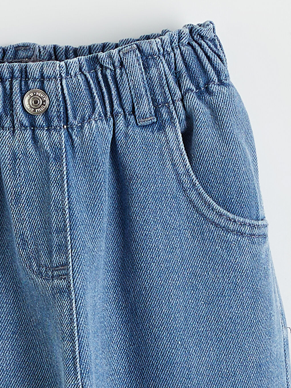 İndigo Regular Fit Kız Çocuk Jean Pantolon-1