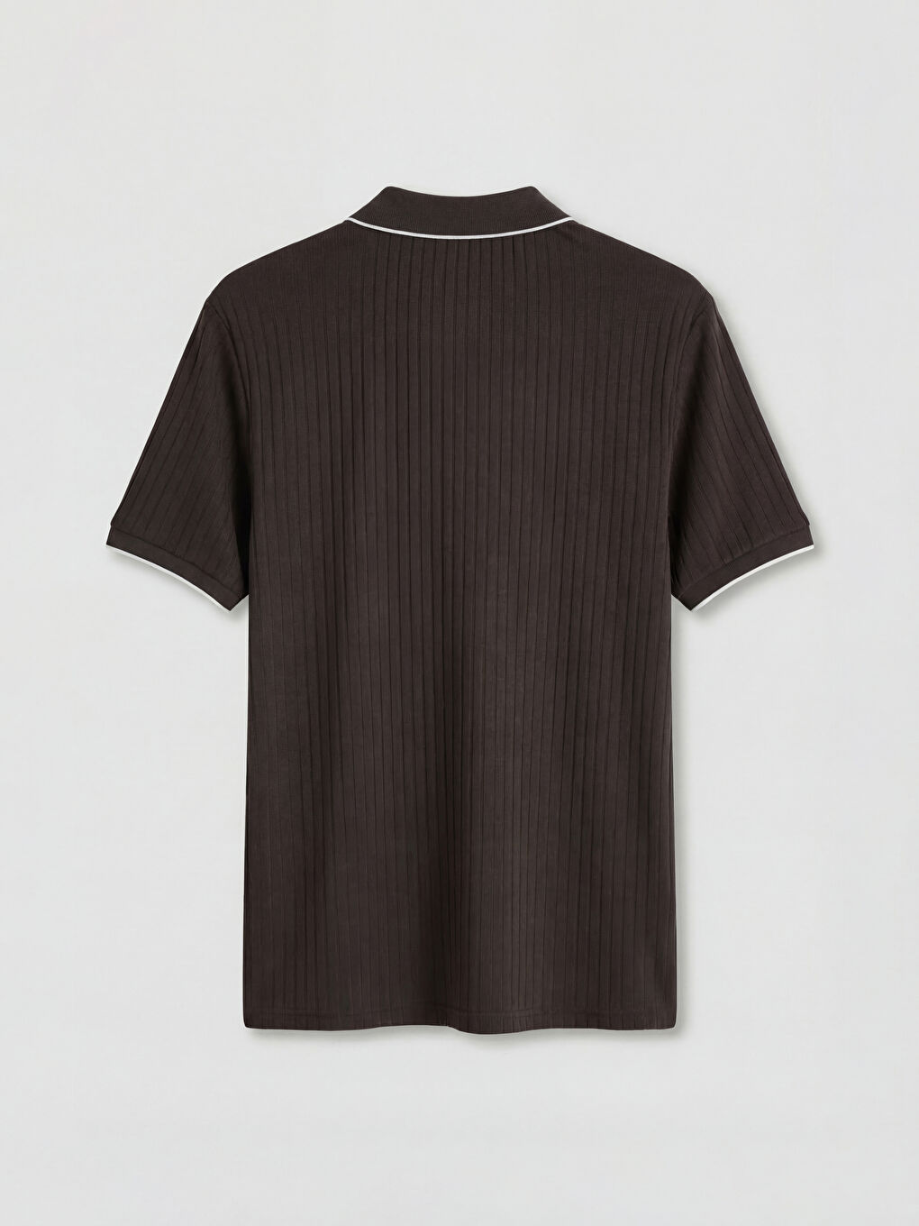 Kahverengi Polo Yaka Erkek Tişört-2