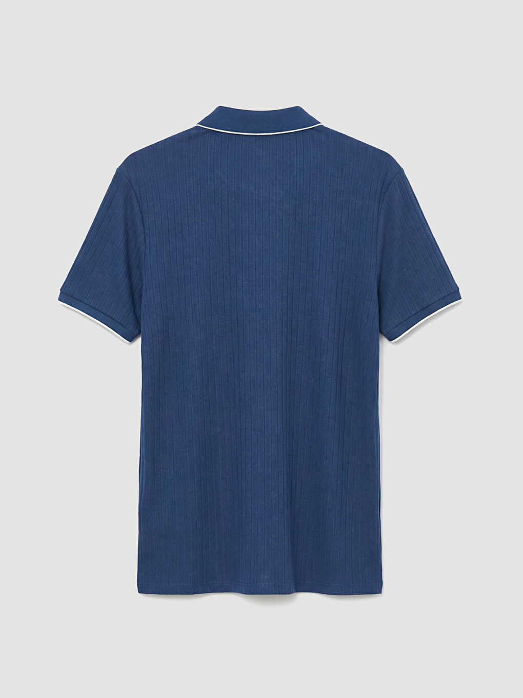 İndigo Polo Yaka Erkek Tişört-1