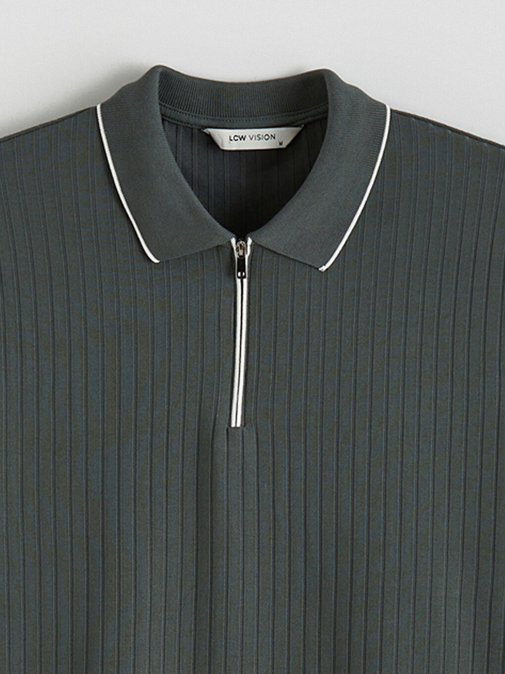 Petrol Polo Yaka Erkek Tişört-5