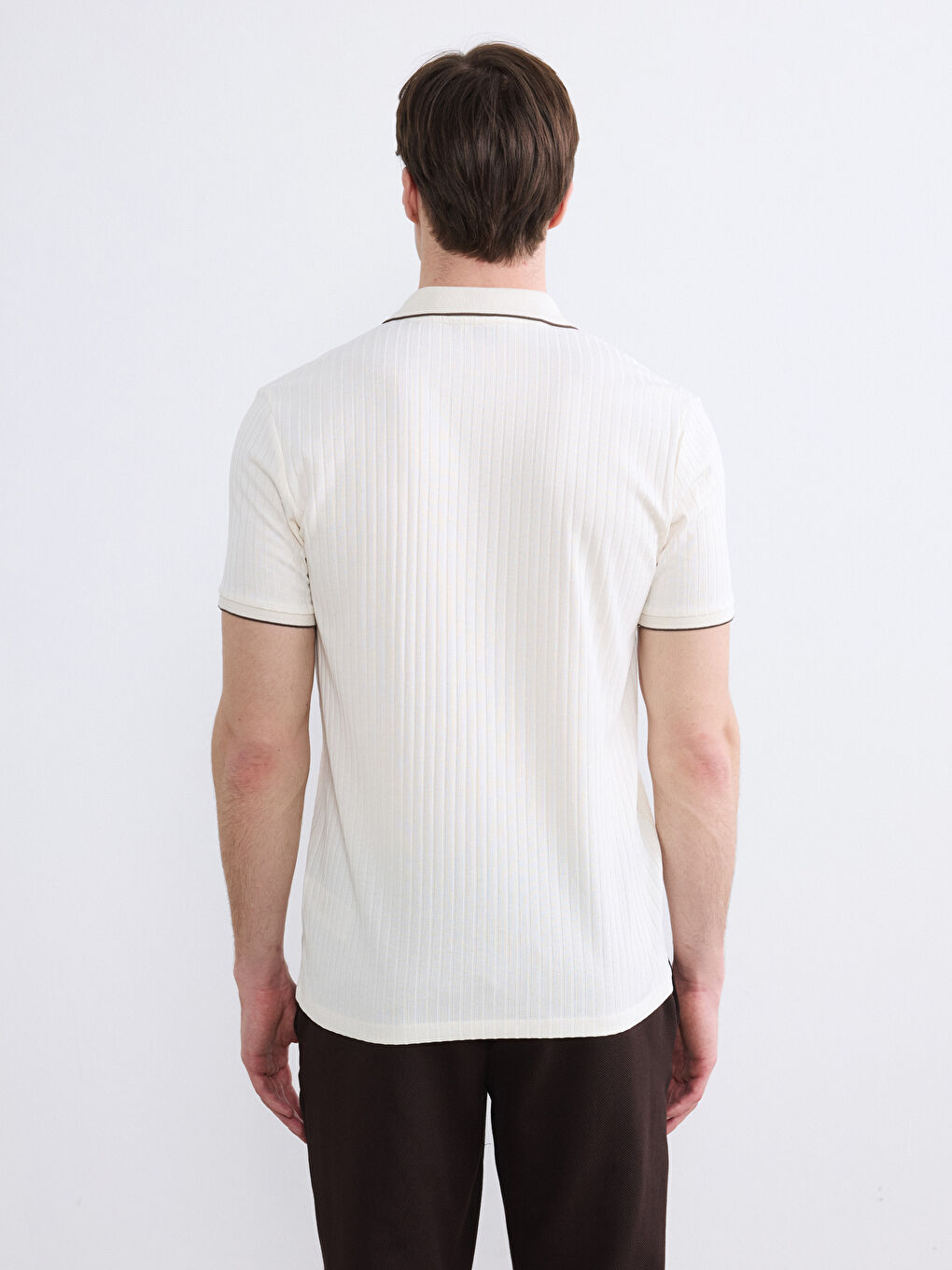 Мъж Екрю Тениска-3