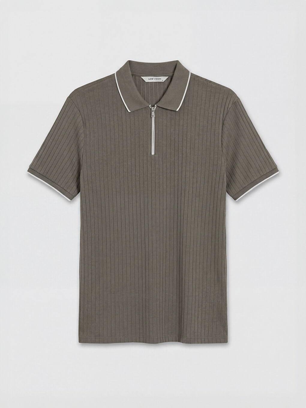 Haki Polo Yaka Erkek Tişört