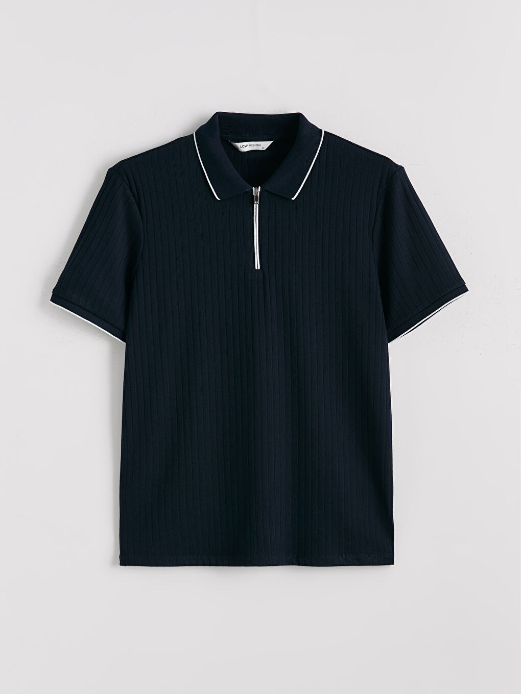 Lacivert Polo Yaka Erkek Tişört-4