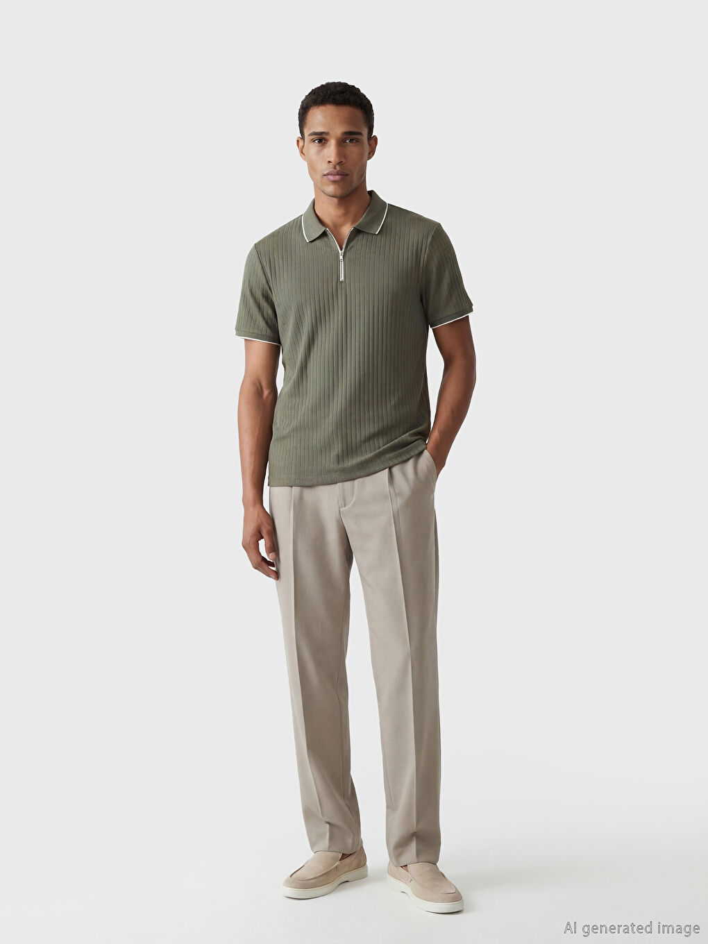 Man KHAKI T-Shirt-1