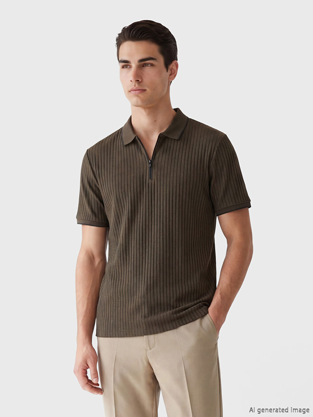 T-Shirt mit Polokragen für Herren